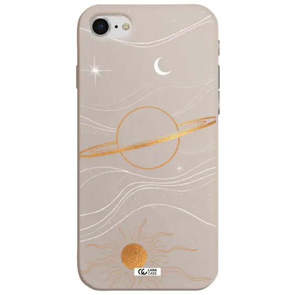 Saturn Apple iPhone se 2020 Silicone Stone Case