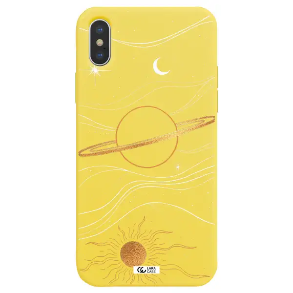 Saturn Apple iPhone XS max Silicone canary yellow Case