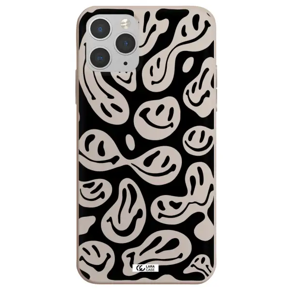 Smiley Faces Apple iPhone 11 pro max Silicone Stone Case