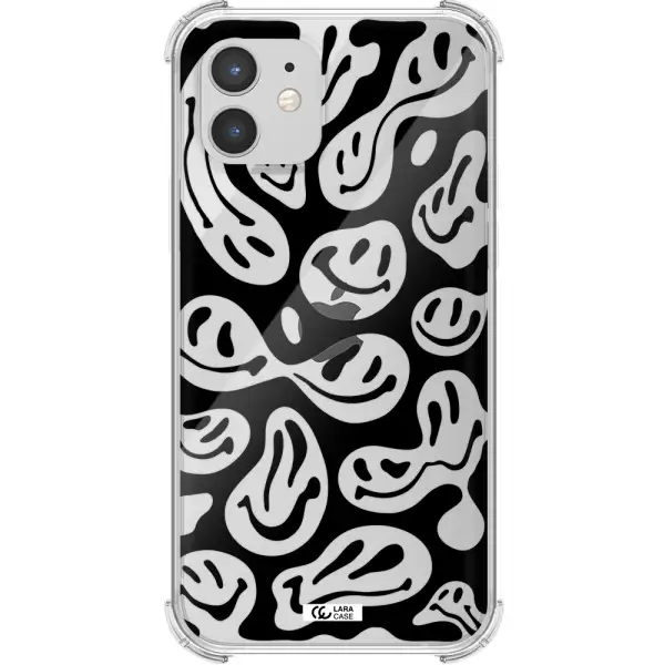 Smiley Faces Apple iPhone 12 mini Clear PC Case