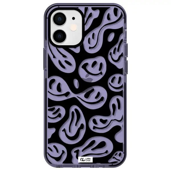 Smiley Faces Apple iPhone 12 mini impact Lilac Case