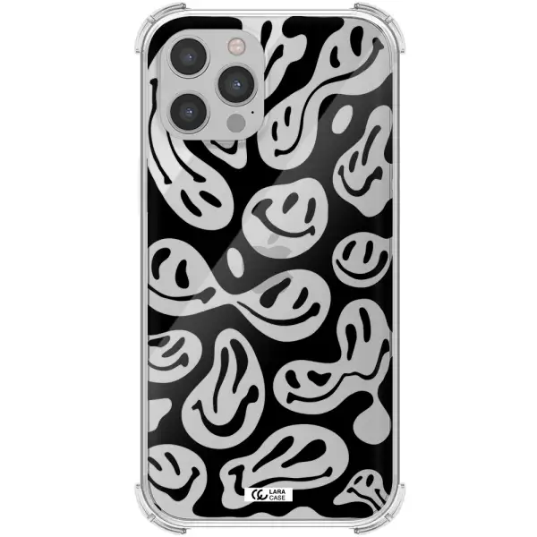 Smiley Faces Apple iPhone 12 pro Clear PC Case