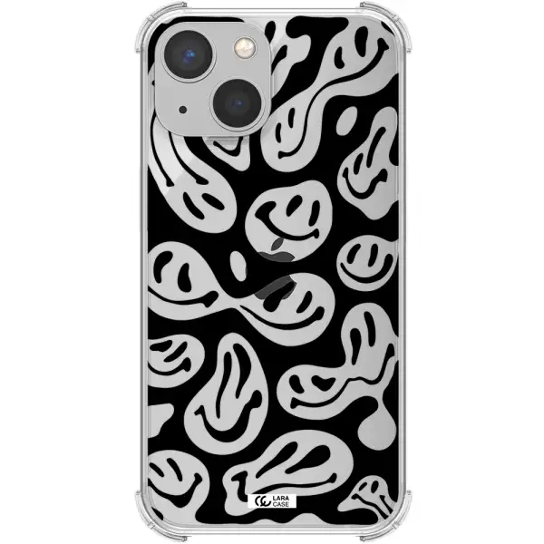 Smiley Faces Apple iPhone 13 Clear PC Case