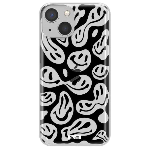Smiley Faces Apple iPhone 13 Clear TPU Case