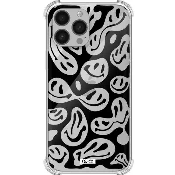 Smiley Faces Apple iPhone 13 Pro Max Clear PC Case
