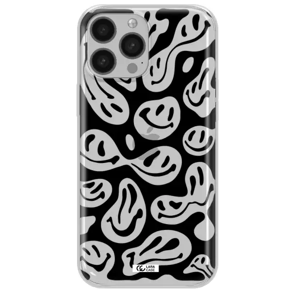 Smiley Faces Apple iPhone 13 Pro Max Clear TPU Case