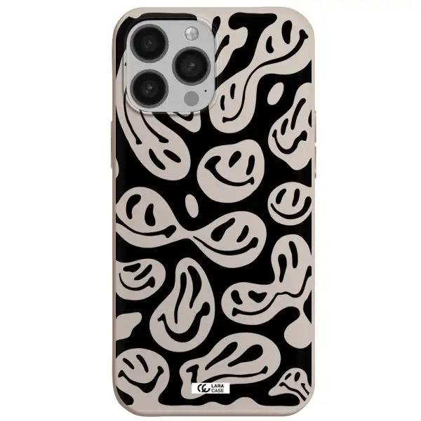 Smiley Faces Apple iPhone 13 Pro Max Silicone Stone Case