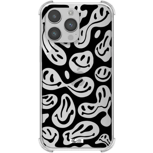 Smiley Faces Apple iPhone 14 pro max Clear PC Case
