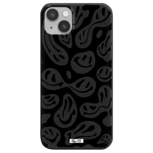 Smiley Faces Apple iPhone 14 Silicone black Case