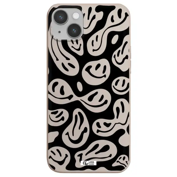 Smiley Faces Apple iPhone 14 Silicone Stone Case