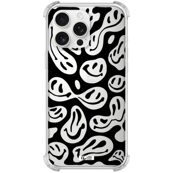 Smiley Faces Apple Iphone 16 Pro Max Clear Pc Case