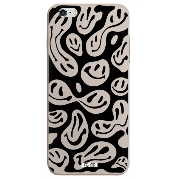 Smiley Faces Apple iPhone 6 plus Silicone Stone Case