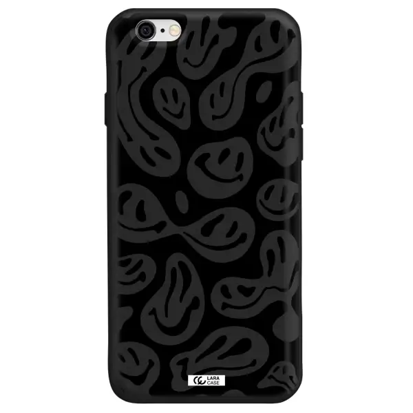 Smiley Faces Apple iPhone 6 Silicone black Case