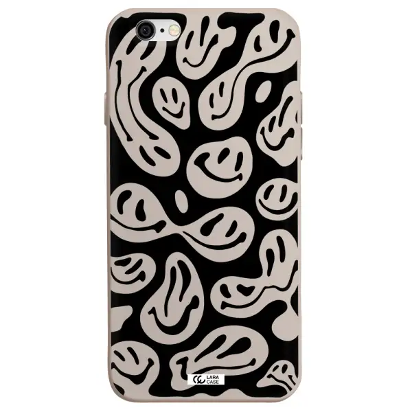 Smiley Faces Apple iPhone 6 Silicone Stone Case