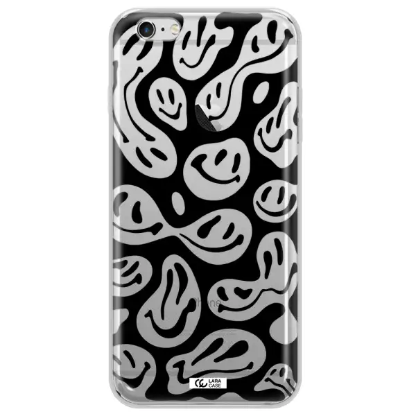 Smiley Faces Apple iPhone 6S Clear TPU Case