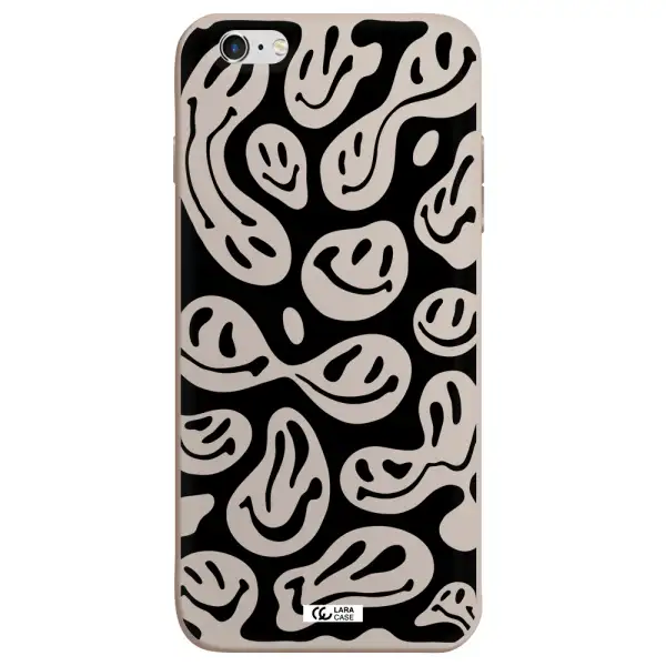 Smiley Faces Apple iPhone 6S Silicone Stone Case