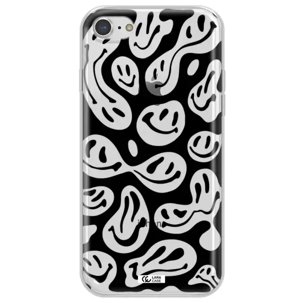 Smiley Faces Apple iPhone 7 Clear TPU Case