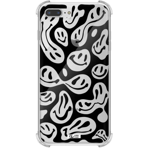 Smiley Faces Apple iPhone 7 plus Clear PC Case