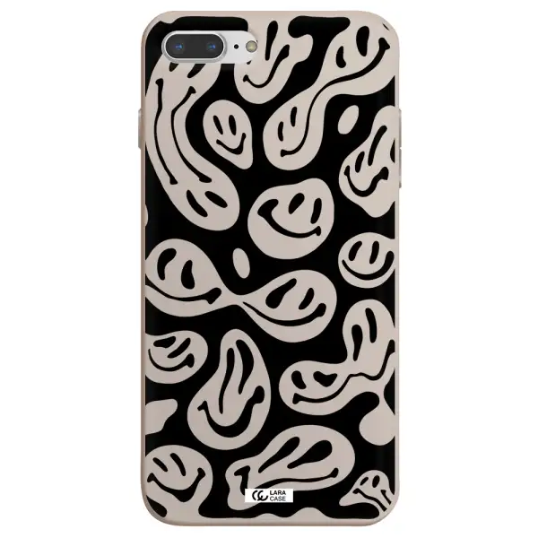 Smiley Faces Apple iPhone 7 plus Silicone Stone Case