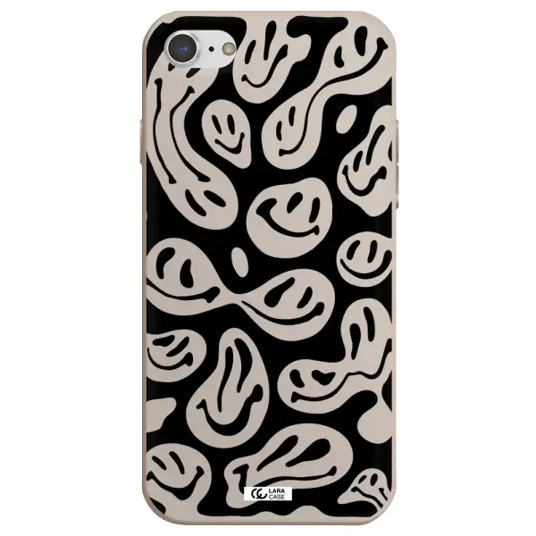 Smiley Faces Apple iPhone 7 Silicone Stone Case
