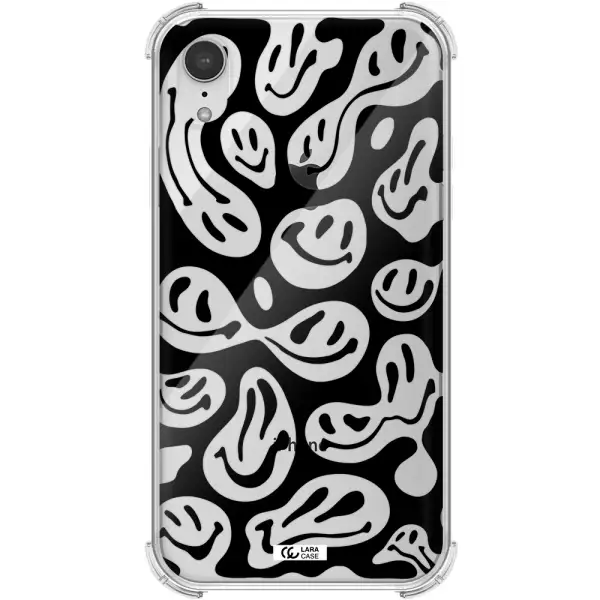 Smiley Faces Apple iPhone XR Clear PC Case