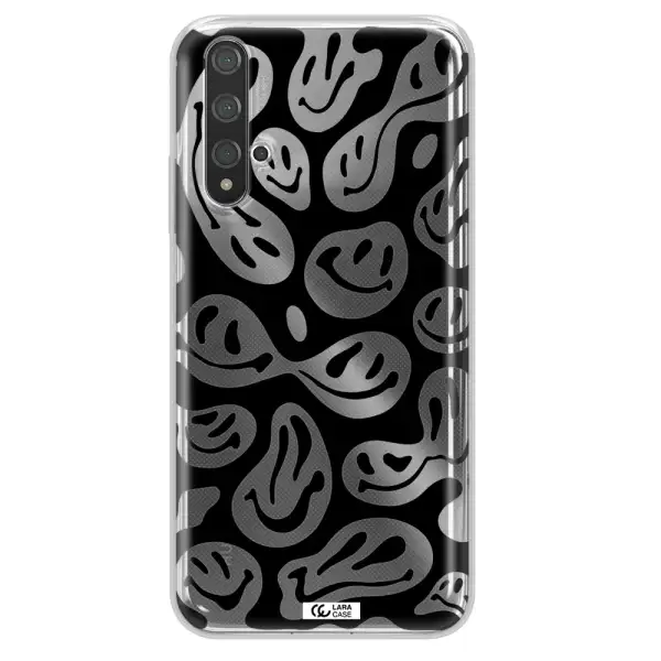 Smiley Faces Huawei Nova 5t Clear TPU Case