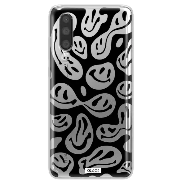 Smiley Faces Huawei P30 Clear TPU Case