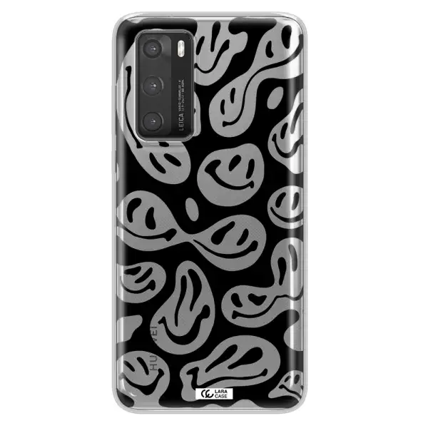 Smiley Faces Huawei P40 Clear TPU Case