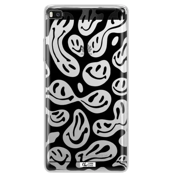 Smiley Faces Huawei P8 Clear TPU Case