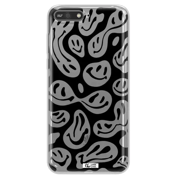 Smiley Faces Huawei Y6 2018 Clear TPU Case