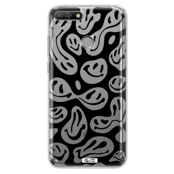 Smiley Faces Huawei Y6 Prime 2018 Clear TPU Case