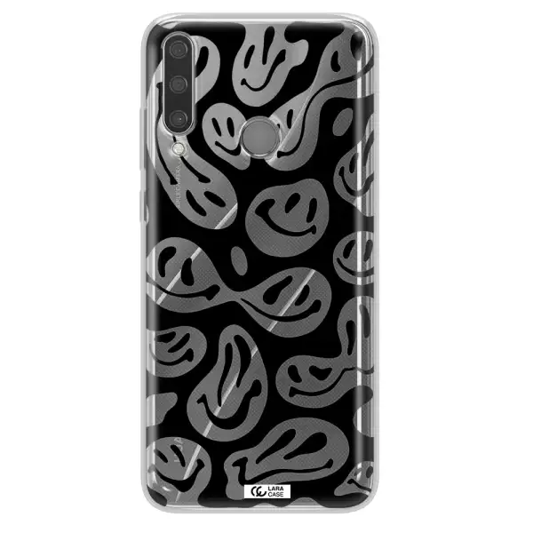Smiley Faces Huawei Y6P Clear TPU Case