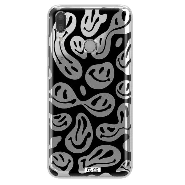 Smiley Faces Huawei Y7 2019 Clear TPU Case