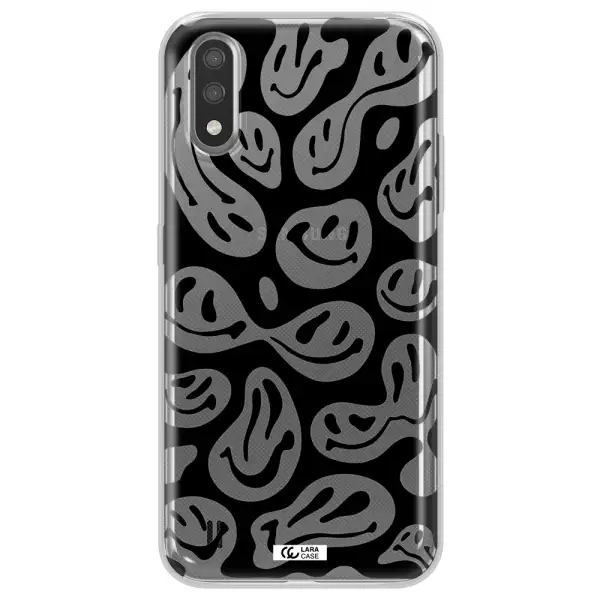 Smiley Faces Samsung A01 Clear TPU Case