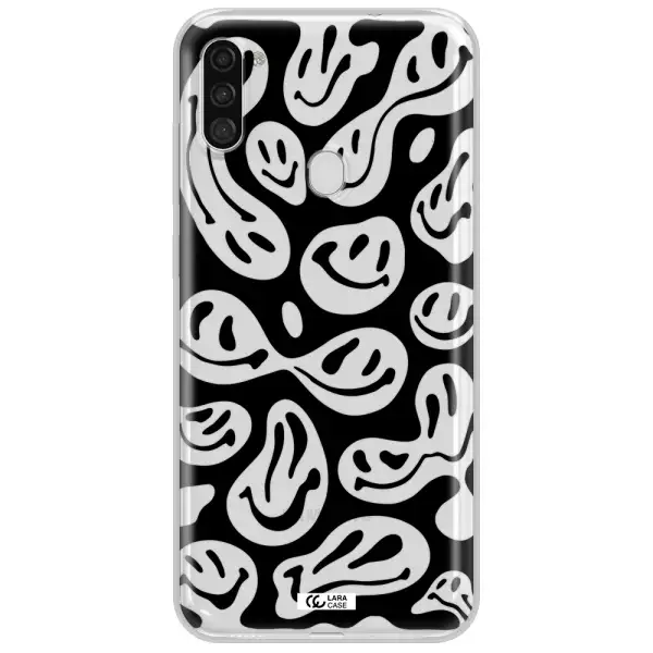 Smiley Faces Samsung A11 Clear TPU Case