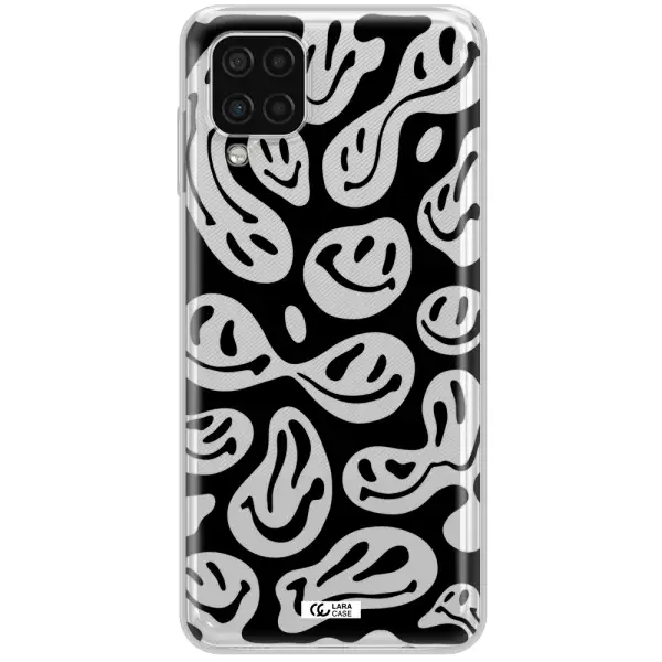 Smiley Faces Samsung A12 4g Clear TPU Case
