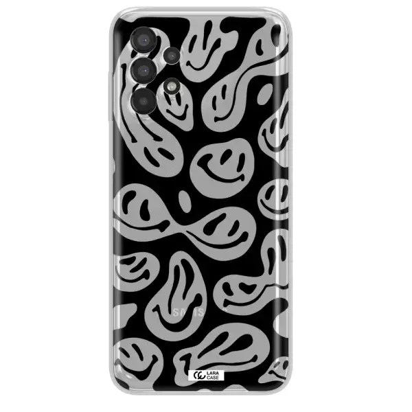 Smiley Faces Samsung A13 Clear TPU Case