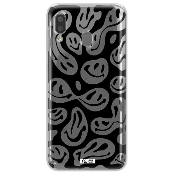 Smiley Faces Samsung A20 Clear TPU Case