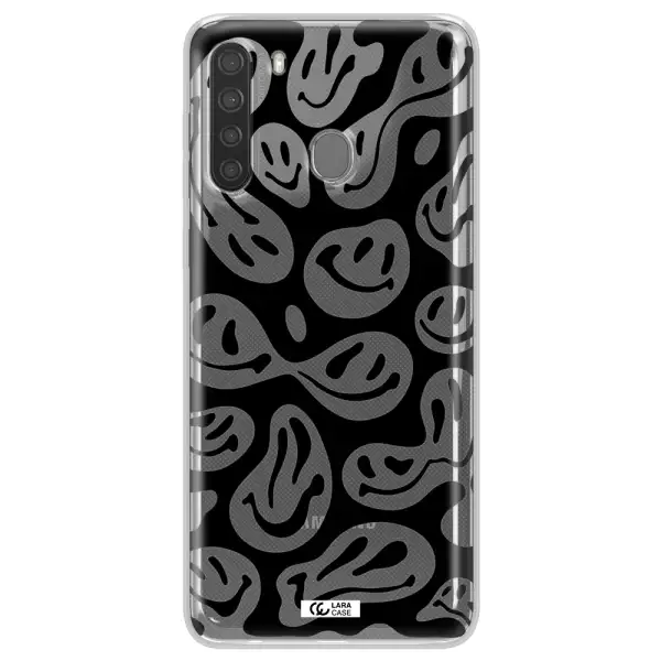 Smiley Faces Samsung A21 Clear TPU Case