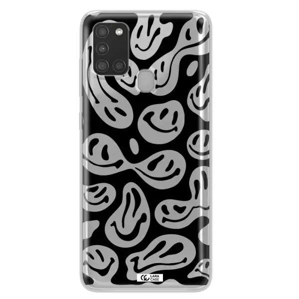Smiley Faces Samsung A21S Clear TPU Case