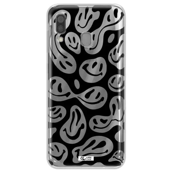Smiley Faces Samsung A30 Clear TPU Case