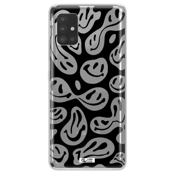 Smiley Faces Samsung A51 Clear TPU Case