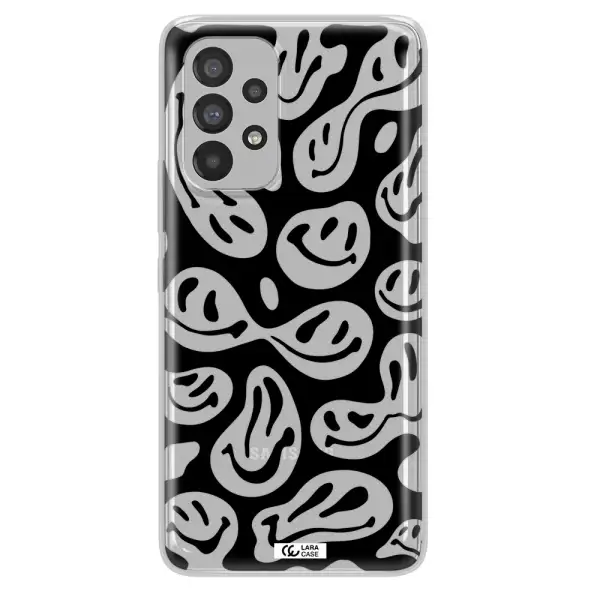 Smiley Faces Samsung A53 Clear TPU Case