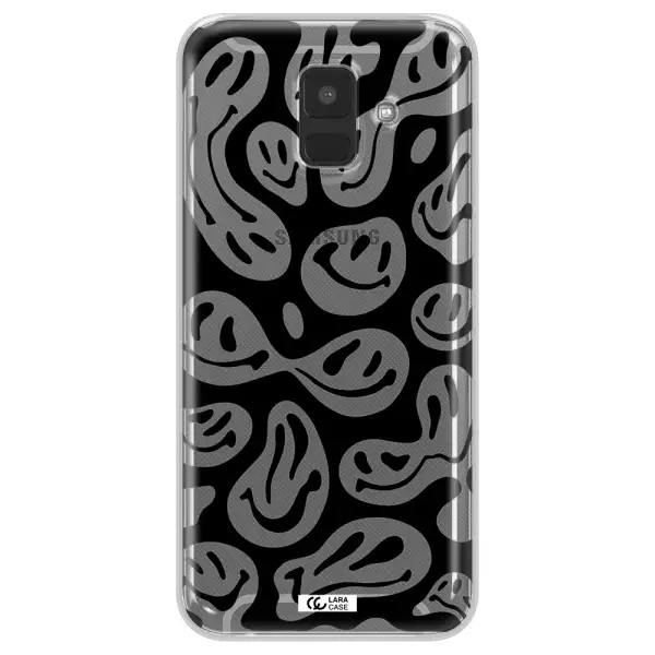 Smiley Faces Samsung A6 Clear TPU Case