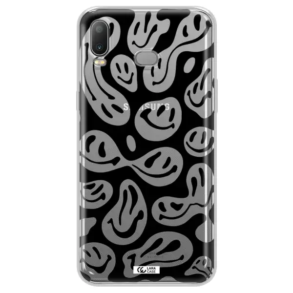 Smiley Faces Samsung A6S Clear TPU Case