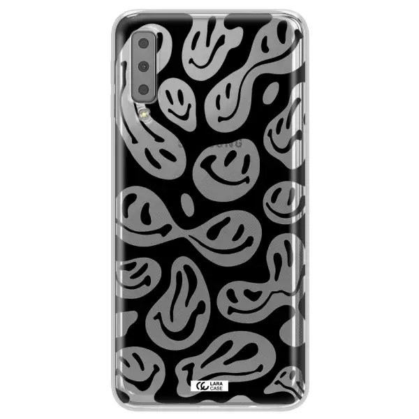 Smiley Faces Samsung A7 2018 Clear TPU Case