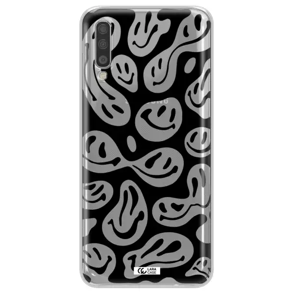 Smiley Faces Samsung A70 Clear TPU Case