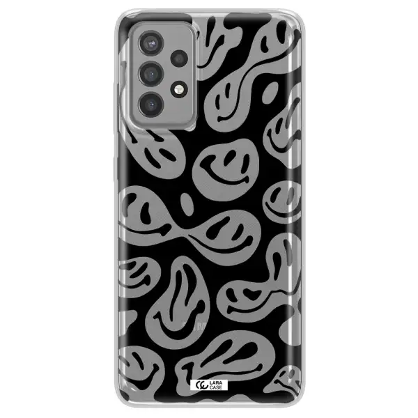 Smiley Faces Samsung A72 Clear TPU Case