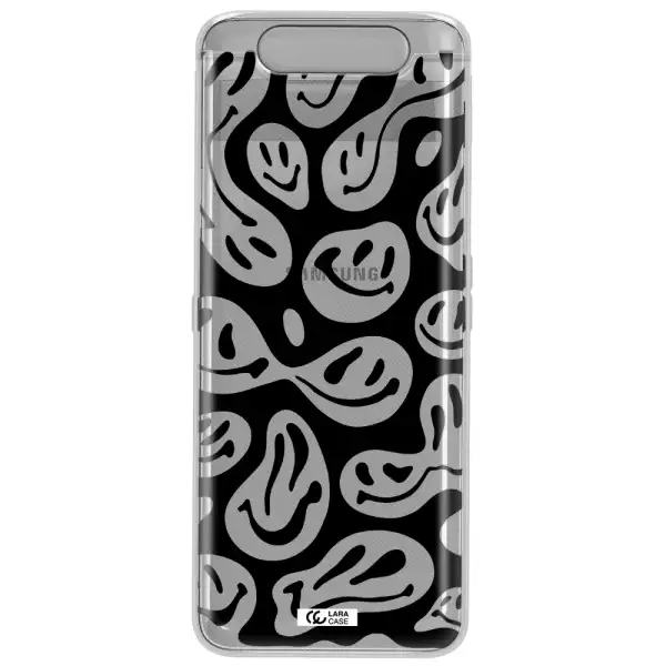 Smiley Faces Samsung A80 Clear TPU Case
