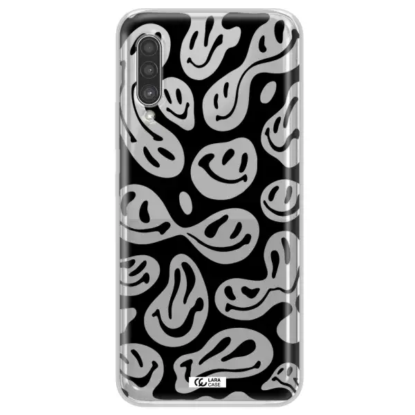 Smiley Faces Samsung A90 Clear TPU Case
